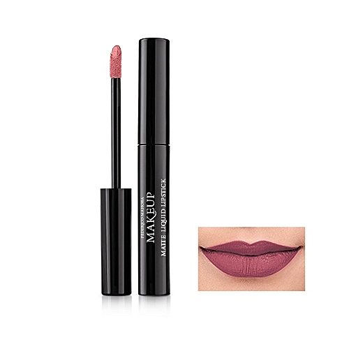 FM Matte liquid lipstick run-away plum 2