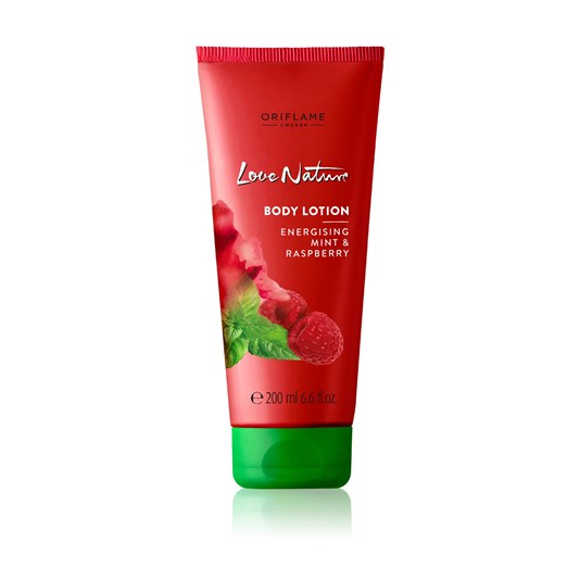 Love Nature Body Lotion with Energising Mint & Raspberry