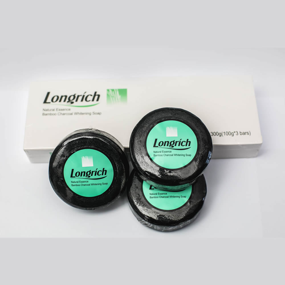 Longrich natural essence bamboo charcoal soap